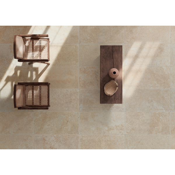 Travertino beige 33,3x33,3, afname per doos van 1,22 m²