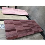 Revoir Paris Atelier bordeaux mat 6,2x25, afname per doos van 0,31 m²