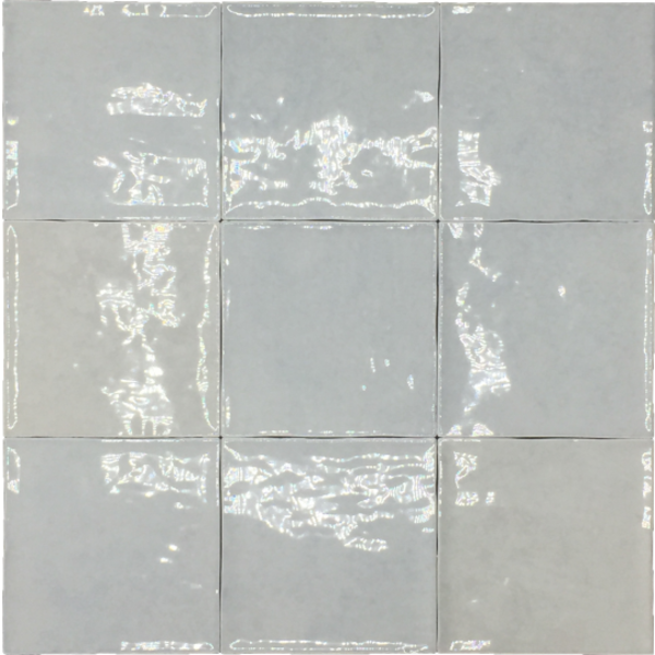 Revoir Paris Atelier gris glans 10x10, afname per doos van 0,8 m²