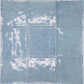 Revoir Paris Atelier turquoise glans 10x10 a 0,8 m²