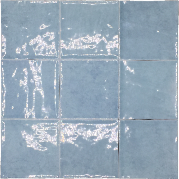 Revoir Paris Atelier turquoise glans 10x10, afname per doos van 0,8 m²