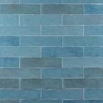 Revoir Paris Atelier turquoise glans 6,2x25, afname per doos van 0,31 m²