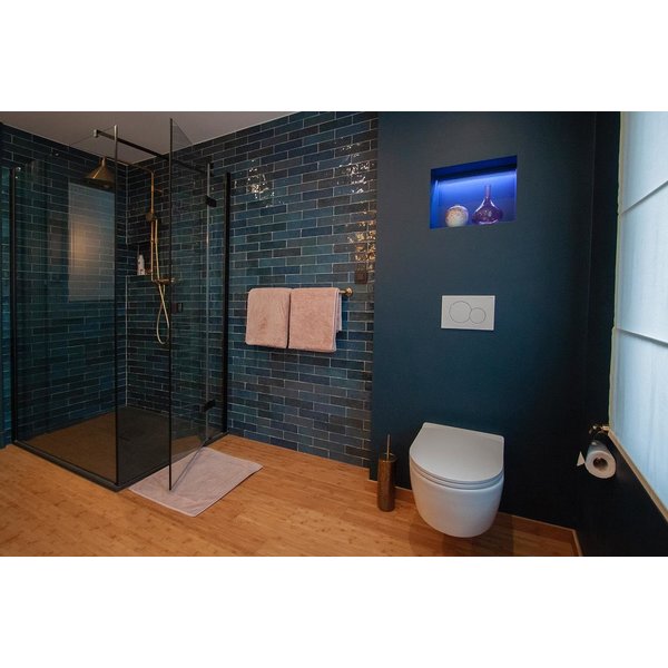 Revoir Paris Atelier bleu marine glans 6,2x25, afname per doos van 0,31 m²