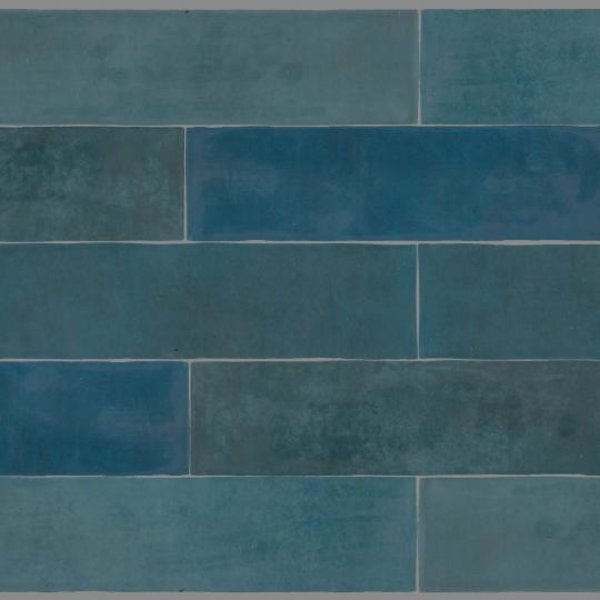 Revoir Paris Atelier blue marine mat 6,2x25, afname per doos van 0,31 m²