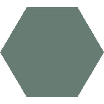 Winckelmans Hexagon 15 cm, vlak, vert (VEU), 9 mm dik a 0,48 m²