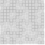 Winckelmans Mozaïek 2x2 cm, vlak, super blanc (BAS), 3,8 mm dik, afname per doos van 1,33 m²