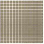 Winckelmans Mozaïek 2x2 cm, vlak, taupe (TAU), 3,8 mm dik, afname per doos van 1,33 m²