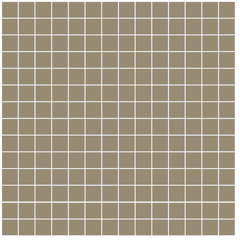 Winckelmans Mozaïek 2x2 cm, vlak, taupe (TAU), 3,8 mm dik a 1,33 m²