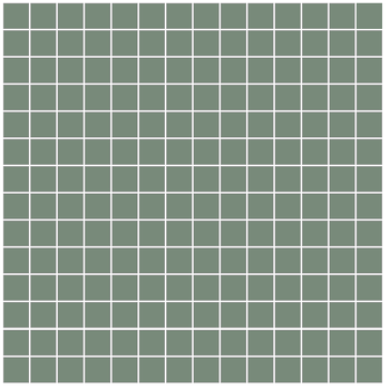 Winckelmans Mozaïek 2x2 cm, vlak, pale vert (VEP), 3,8 mm dik a 1,33 m²