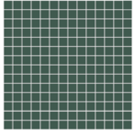 Winckelmans Mozaïek 2x2 cm, vlak, vert fonce (VEF), 3,8 mm dik, afname per doos van 1,33 m²