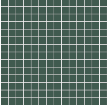 Winckelmans Mozaïek 2x2 cm, vlak, vert fonce (VEF), 3,8 mm dik a 1,33 m²