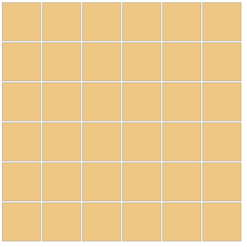 Winckelmans Squares 5x5 cm, vlak, cognac (COG), 5 mm dik a 2,5 m²