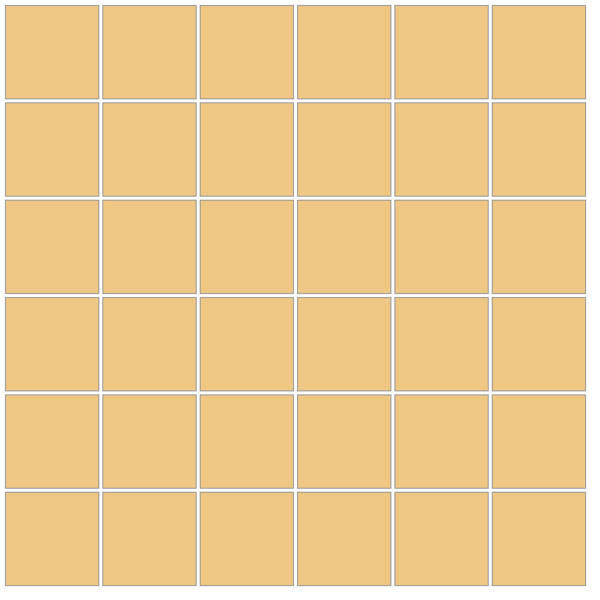 Winckelmans Squares 5x5 cm, vlak, cognac (COG), 5 mm dik, afname per doos van 2,5 m²