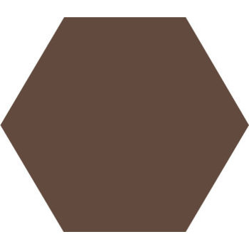 Winckelmans Hexagon 5 cm, vlak, brun (CHO), 5 mm dik a 0,11 m²