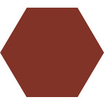Winckelmans Hexagon 5 cm, vlak, rouge (ROU), 5 mm dik, afname per doos van 0,11 m²