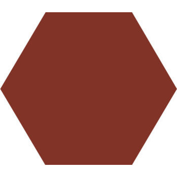 Winckelmans Hexagon 5 cm, vlak, rouge (ROU), 5 mm dik a 0,11 m²