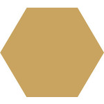 Winckelmans Hexagon 5 cm, vlak, jaune (JAU), 5 mm dik, afname per doos van 0,11 m²