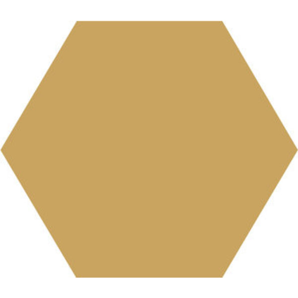 Winckelmans Hexagon 5 cm, vlak, jaune (JAU), 5 mm dik, afname per doos van 0,11 m²