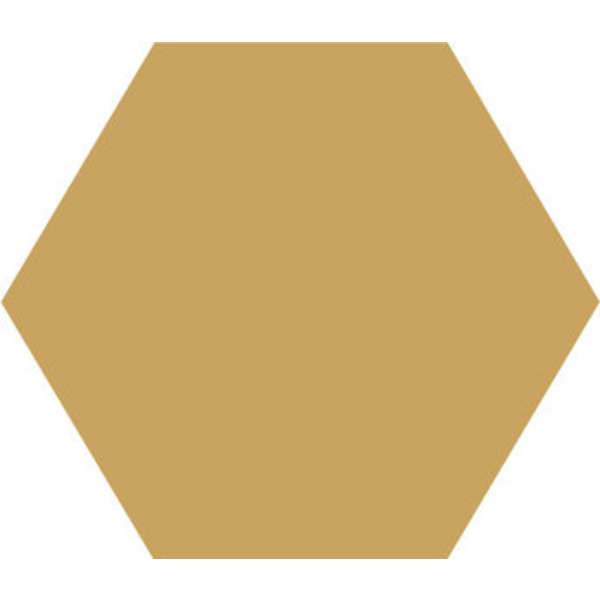 Winckelmans Hexagon 5 cm, vlak, jaune (JAU), 5 mm dik, afname per doos van 0,11 m²