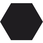 Winckelmans Hexagon 5 cm, vlak, noir (NOI), 5 mm dik, afname per doos van 0,11 m²