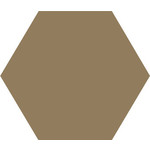 Winckelmans Hexagon 5 cm, vlak, cafe (CAF), 5 mm dik, afname per doos van 0,11 m²