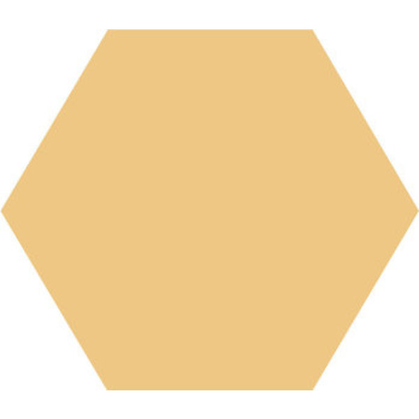 Winckelmans Hexagon 5 cm, vlak, cognac (COG), 5 mm dik, afname per doos van 0,11 m²