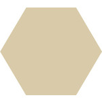 Winckelmans Hexagon 5 cm, vlak, ivoire (IVO), 5 mm dik, afname per doos van 0,11 m²