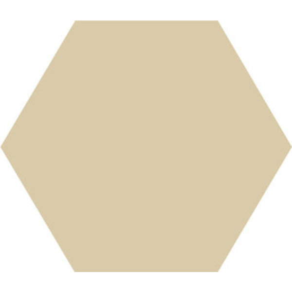 Winckelmans Hexagon 5 cm, vlak, ivoire (IVO), 5 mm dik, afname per doos van 0,11 m²