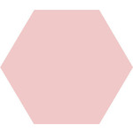 Winckelmans Hexagon 5 cm, vlak, rose (RSU), 5 mm dik, afname per doos van 0,11 m²