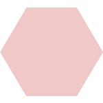 Winckelmans Hexagon 5 cm, vlak, rose (RSU), 5 mm dik, afname per doos van 0,11 m²
