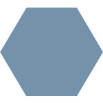 Winckelmans Hexagon 5 cm, vlak, blue (BEU), 5 mm dik, afname per doos van 0,11 m²