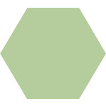 Winckelmans Hexagon 5 cm, vlak, pistache (PIS), 5 mm dik, afname per doos van 0,11 m²