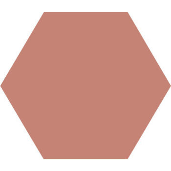 Winckelmans Hexagon 5 cm, vlak, vieux rose (RSV), 5 mm dik a 0,11 m²