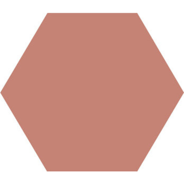 Winckelmans Hexagon 5 cm, vlak, vieux rose (RSV), 5 mm dik, afname per doos van 0,11 m²