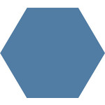 Winckelmans Hexagon 5 cm, vlak, bleu fonce (BEF), 5 mm dik, afname per doos van 0,11 m²