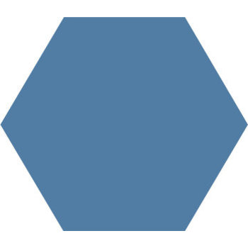 Winckelmans Hexagon 5 cm, vlak, bleu fonce (BEF), 5 mm dik a 0,11 m²