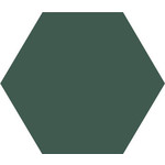 Winckelmans Hexagon 5 cm, vlak, vert fonce (VEF), 5 mm dik, afname per doos van 0,11 m²