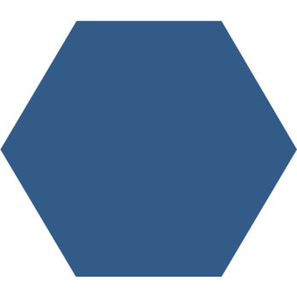 Winckelmans Hexagon 5 cm, vlak, bleu nuit (BEN), 5 mm dik, afname per doos van 0,11 m²