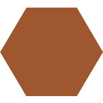 Winckelmans Hexagon 15 cm, vlak, caramel (CAR), 9 mm dik, afname per doos van 0,48 m²