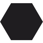 Winckelmans Hexagon 15 cm, vlak, noir (NOI), 9 mm dik, afname per doos van 0,48 m²