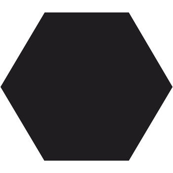 Winckelmans Hexagon 15 cm, vlak, noir (NOI), 9 mm dik a 0,48 m²