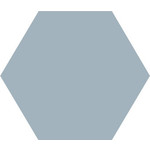 Winckelmans Hexagon 15 cm, vlak, pale blue (BEP), 9 mm dik, afname per doos van 0,48 m²
