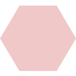 Winckelmans Hexagon 15 cm, vlak, rose (RSU), 9 mm dik, afname per doos van 0,48 m²