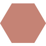 Winckelmans Hexagon 15 cm, vlak, vieux rose (RSV), 9 mm dik, afname per doos van 0,48 m²