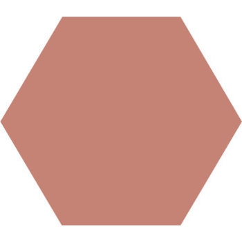 Winckelmans Hexagon 15 cm, vlak, vieux rose (RSV) a 0,48 m²