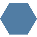 Winckelmans Hexagon 15 cm, vlak, bleu fonce (BEF), 9 mm dik, afname per doos van 0,48 m²