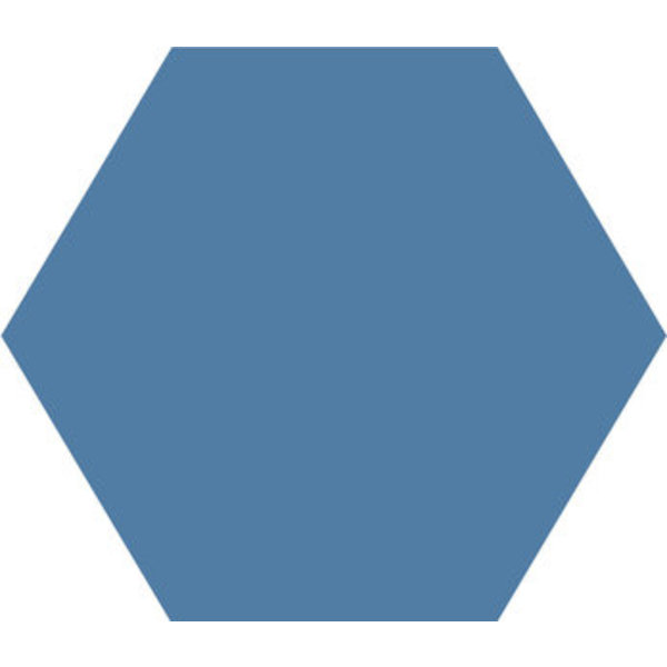 Winckelmans Hexagon 15 cm, vlak, bleu fonce (BEF), 9 mm dik, afname per doos van 0,48 m²