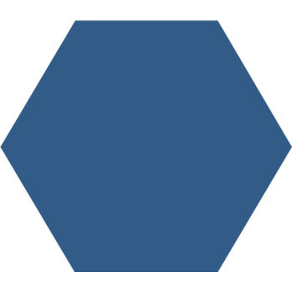 Winckelmans Hexagon 15 cm, vlak, bleu nuit (BEN), 9 mm dik, afname per doos van 0,48 m²