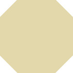 Winckelmans Octagon 10x10 cm, vlak, vanille (VAN), 9 mm dik, afname per doos van 0,5 m²