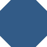 Winckelmans Octagon 10x10 cm, vlak, bleu nuit (BEN), 9 mm dik, afname per doos van 0,5 m²
